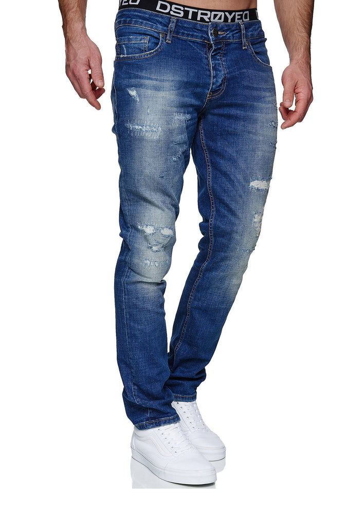 Jeans Slim Fit Stretch Denim Designer Hose 1507 Denim-Farbe-Blau_final