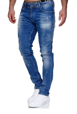 Jeans Slim Fit Jeanshose Stretch Denim Designer Hose 1507-1 Hellblau-Farbe-Blau_final