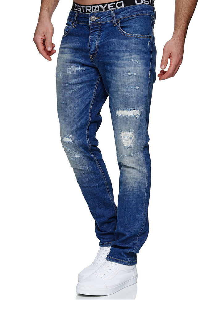 Jeans Slim Fit Stretch Denim Designer Hose 1507 Denim-Farbe-Blau_final