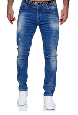 Jeans Slim Fit Jeanshose Stretch Denim Designer Hose 1507-1 Hellblau-Farbe-Blau_final