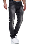 Jeans Slim Fit Jeanshose Stretch Denim Designer Hose 1507-5 Anthrazit-Farbe-Grau_final